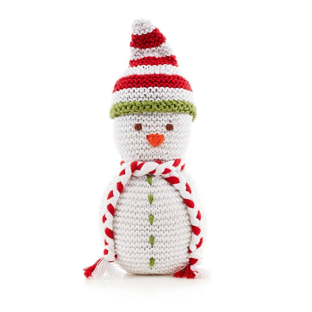 Plush Snowman Rattle