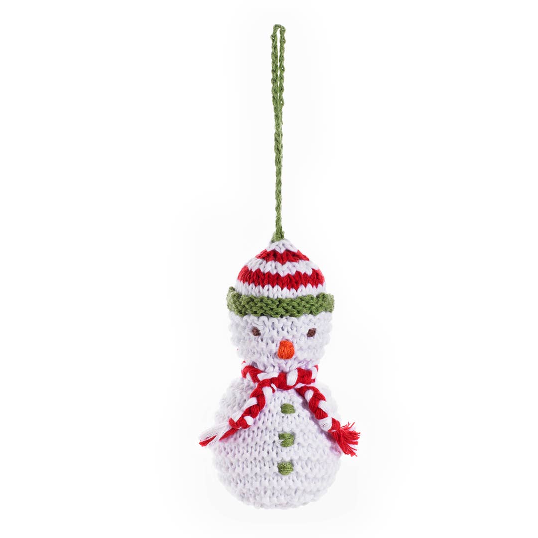 Plush Snowman Ornament