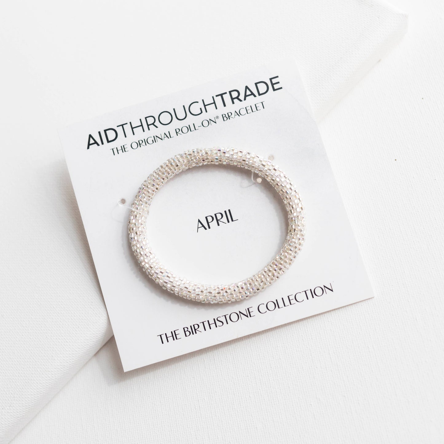 Roll-On® Bracelet - April Birthstone