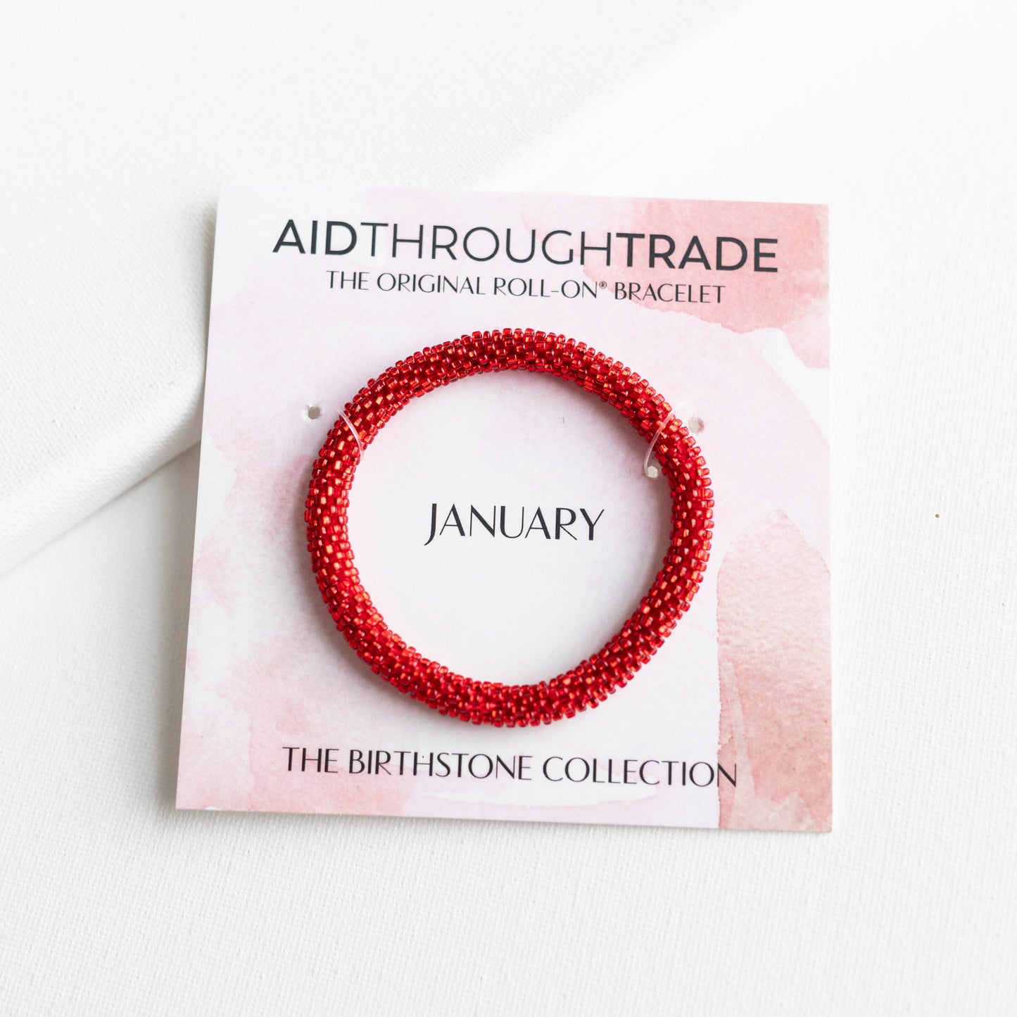 Roll-On® Bracelet - January Birthstone