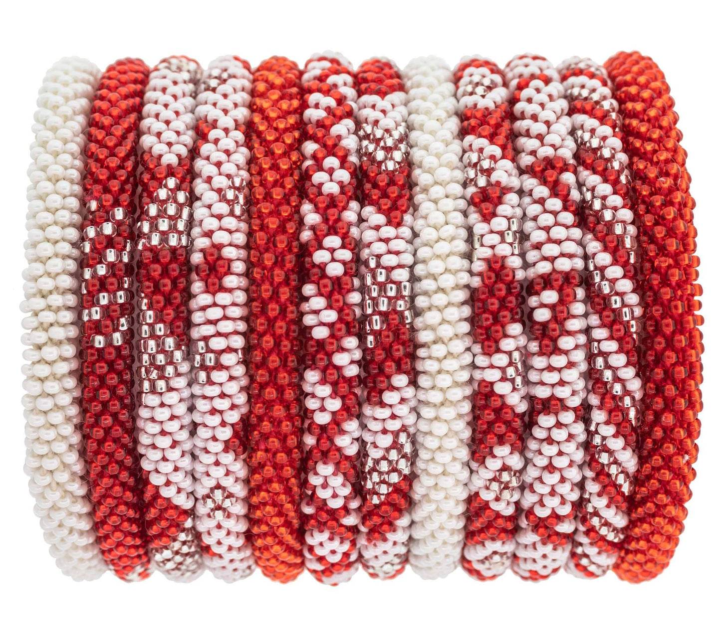 Roll-On® Bracelets - Red and White