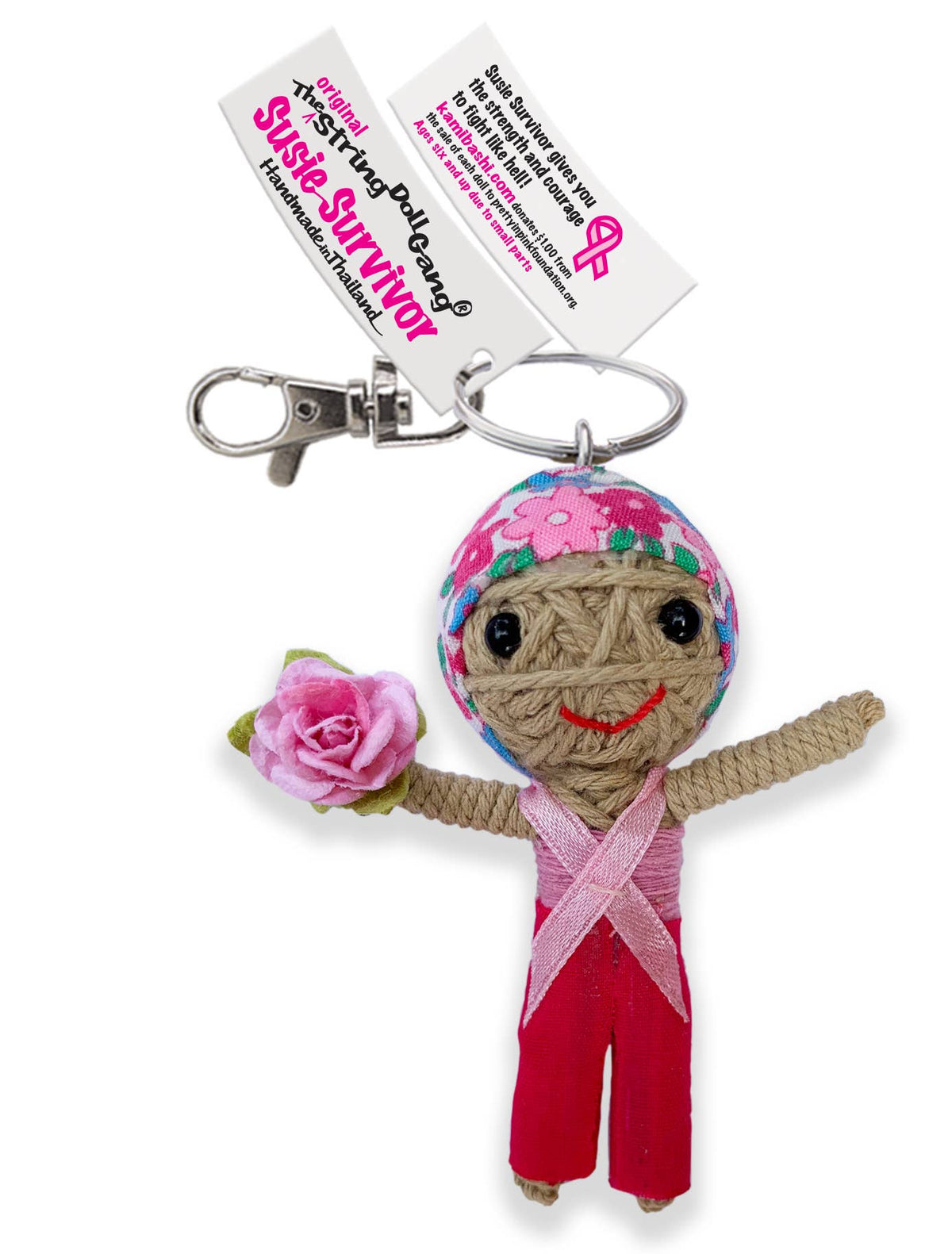 String Doll Keychain - Susie Survivor