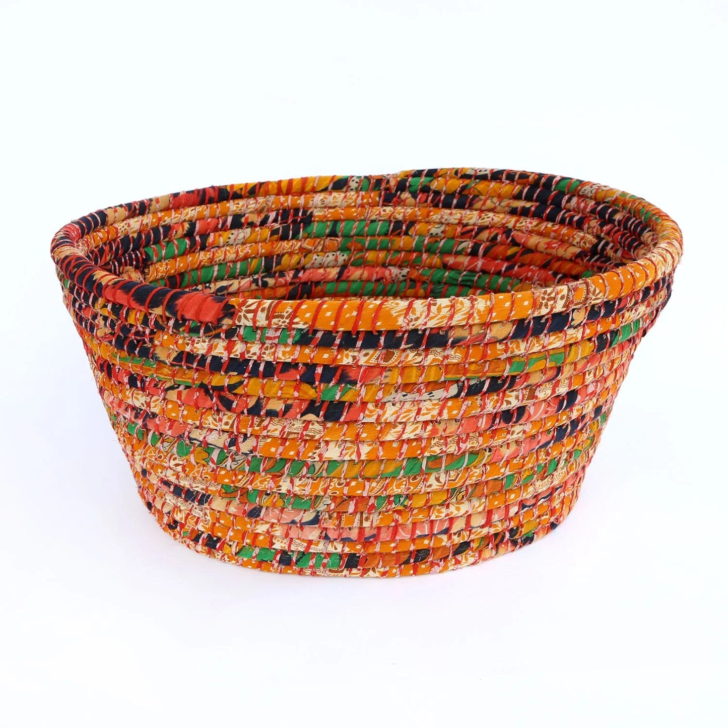 Recycled Sari Fabric Laundry Basket