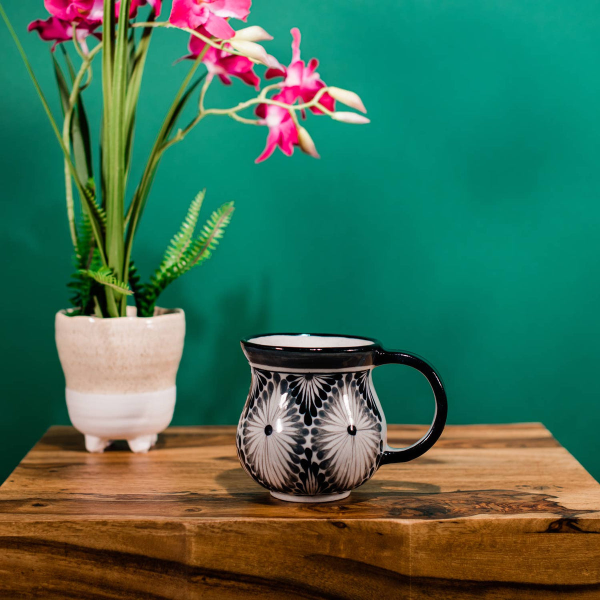 Mug - Gray/Black Diamond