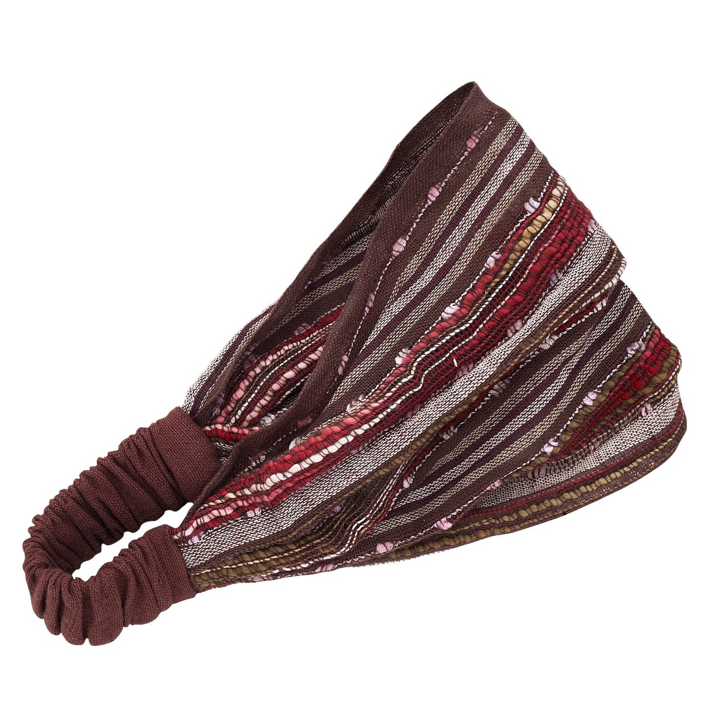 Brown Striped Headband