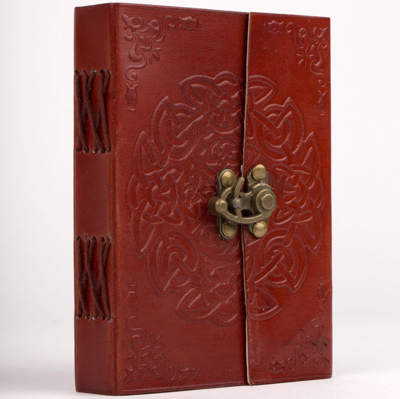 6x4 Rust Leather Embossed Journal