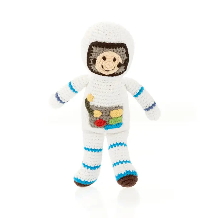 Plush Mini Astronaut Rattle