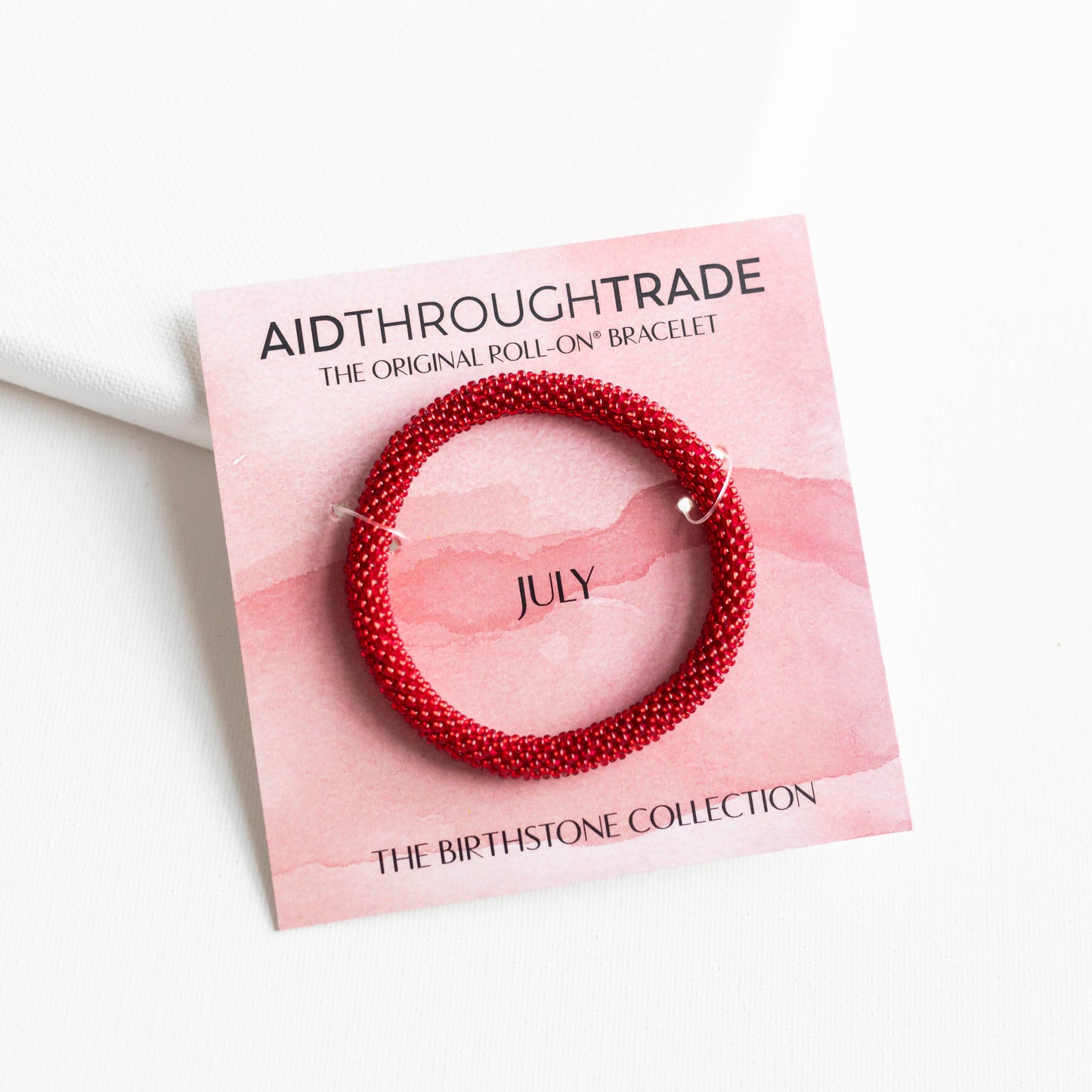 Roll-On® Bracelet - July Birthstone