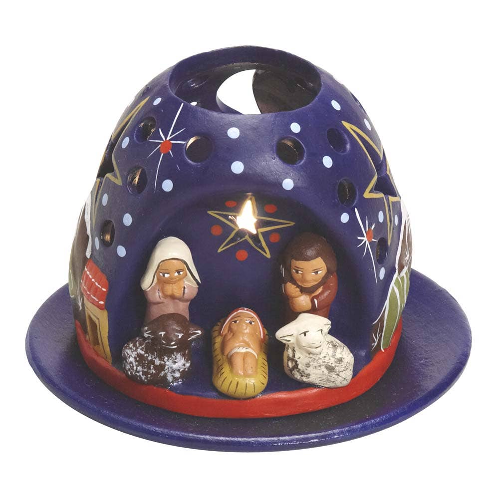 Nativity/Star Tea Light Holder and Saucer