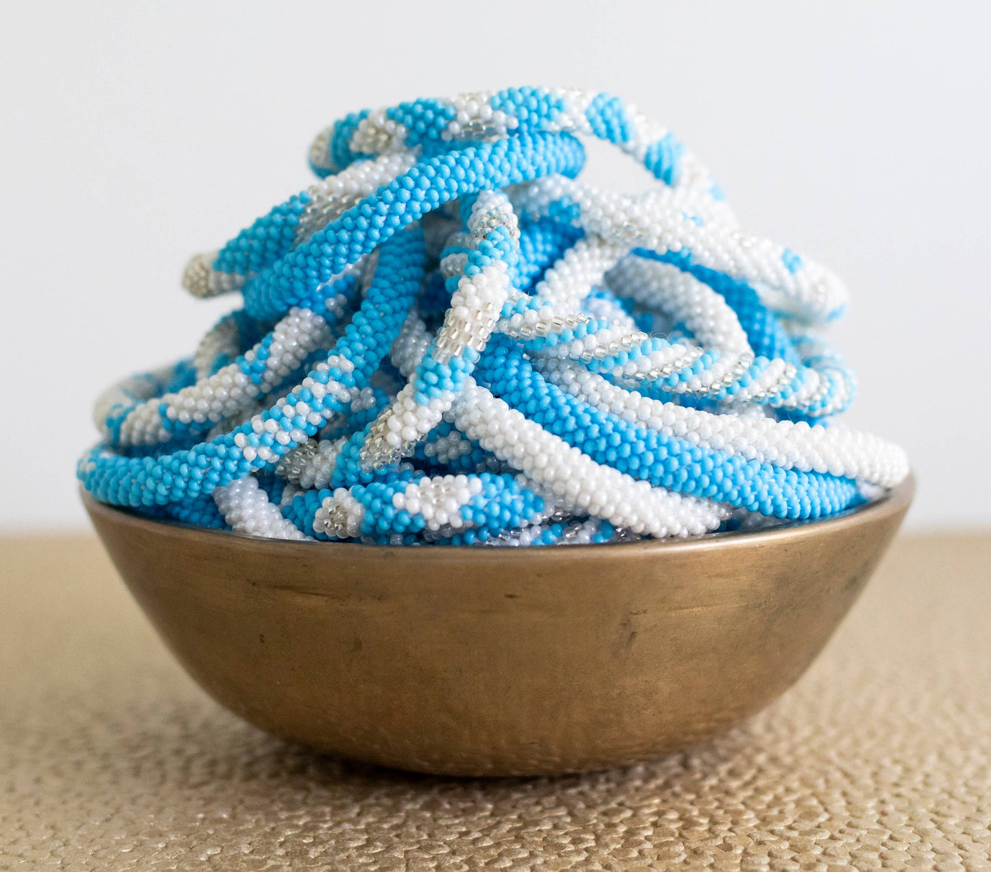 Roll-On® Bracelets - Carolina Blue and White