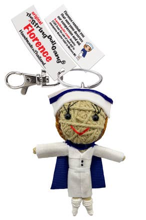 String Doll Keychain - Florence the Nurse
