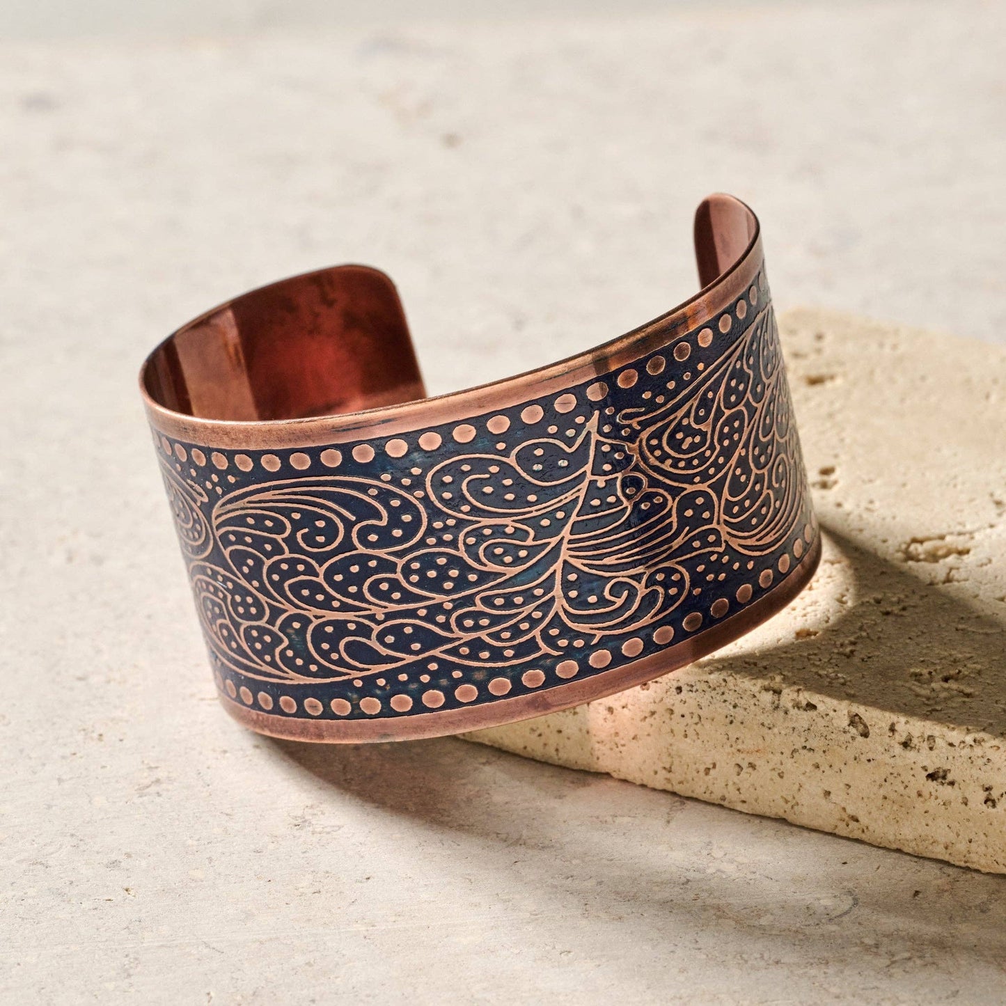 Paisley Copper Cuff