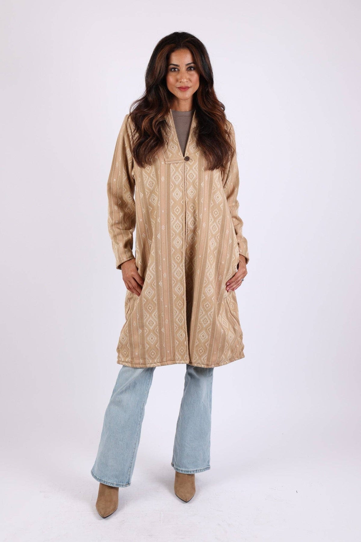 Beige Fleece Jacket