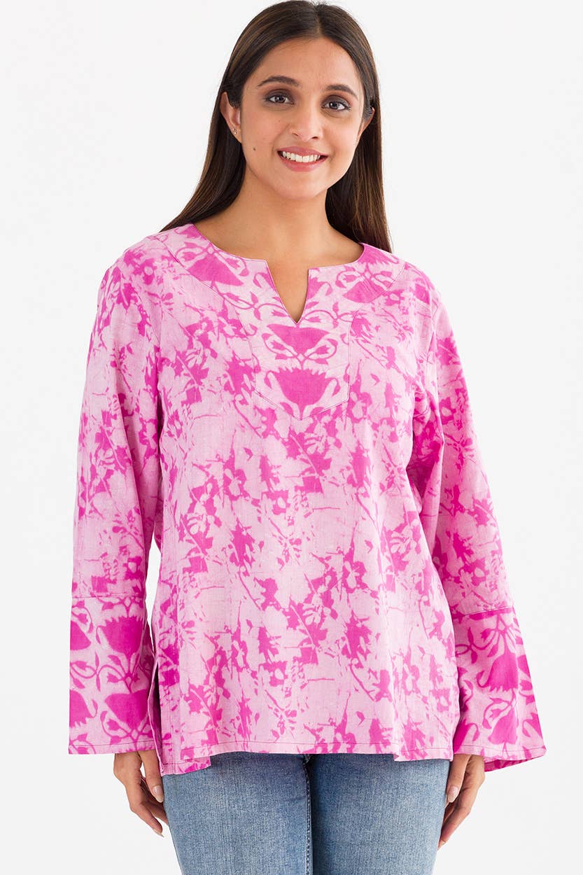 Pink Lotus Block Print Tunics