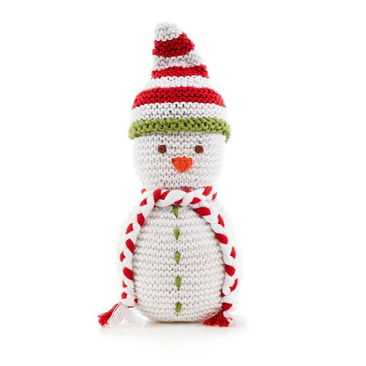 Plush Snowman Rattle