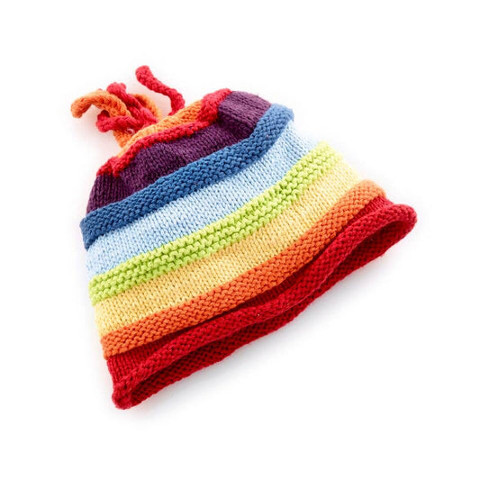 Rainbow Striped Baby Beanie