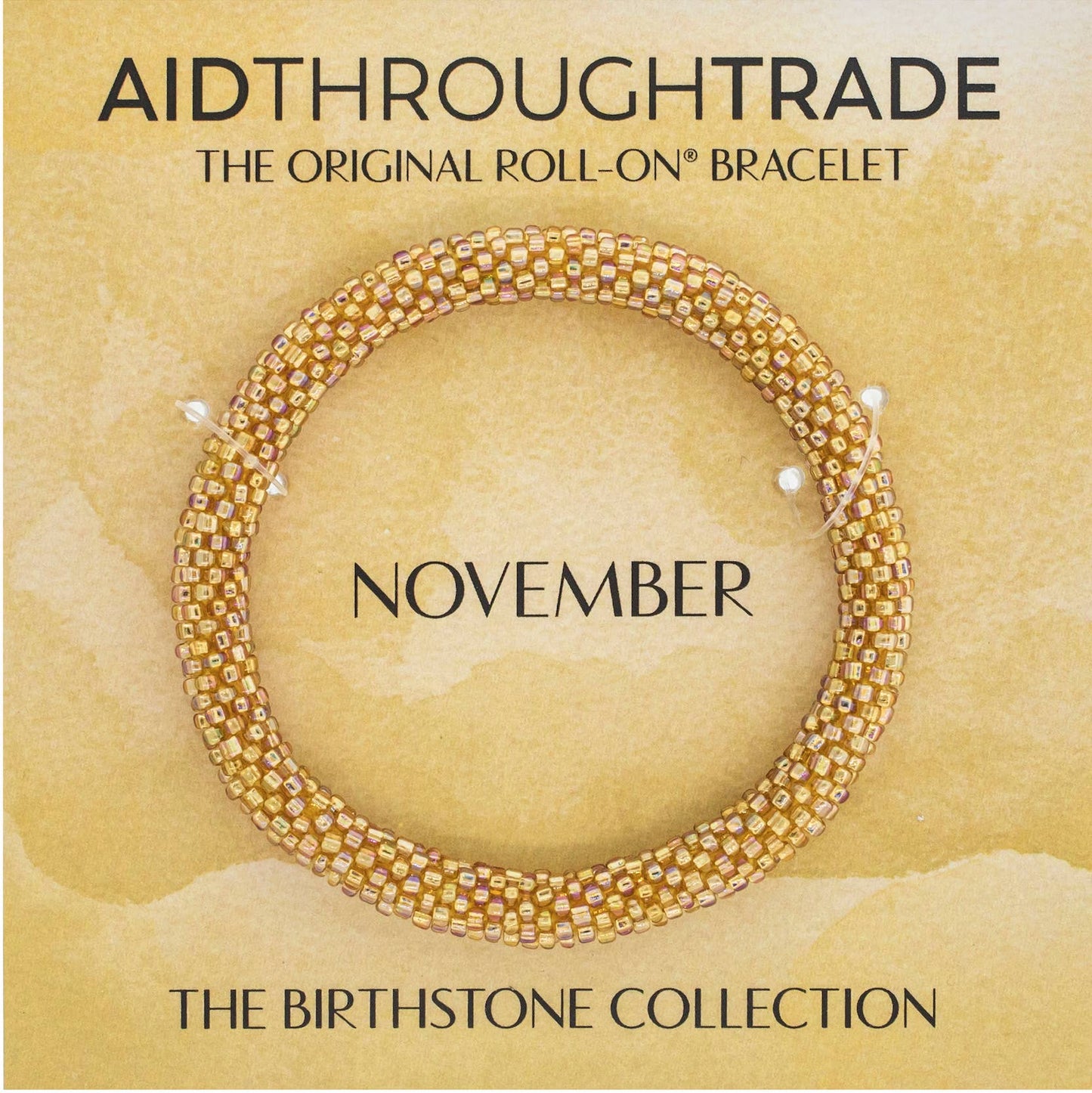 Roll-On® Bracelet - November Birthstone
