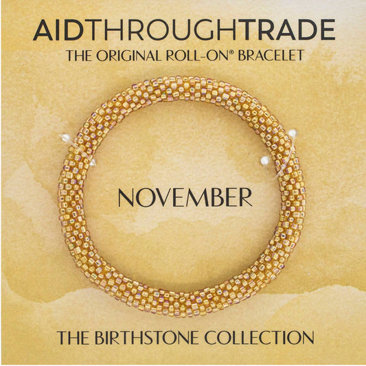 Roll-On® Bracelet - November Birthstone