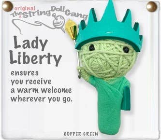 String Doll Keychain - Lady Liberty