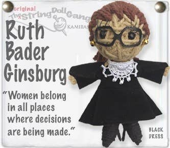 String Doll Keychain - Ruth Bader Ginsburg