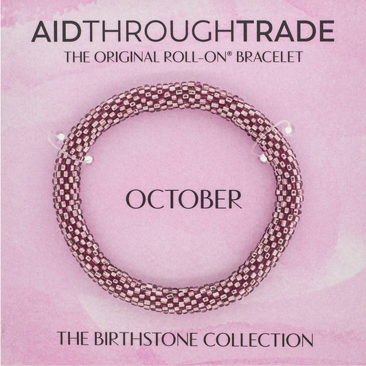 Roll-On® Bracelet- October Birthstone