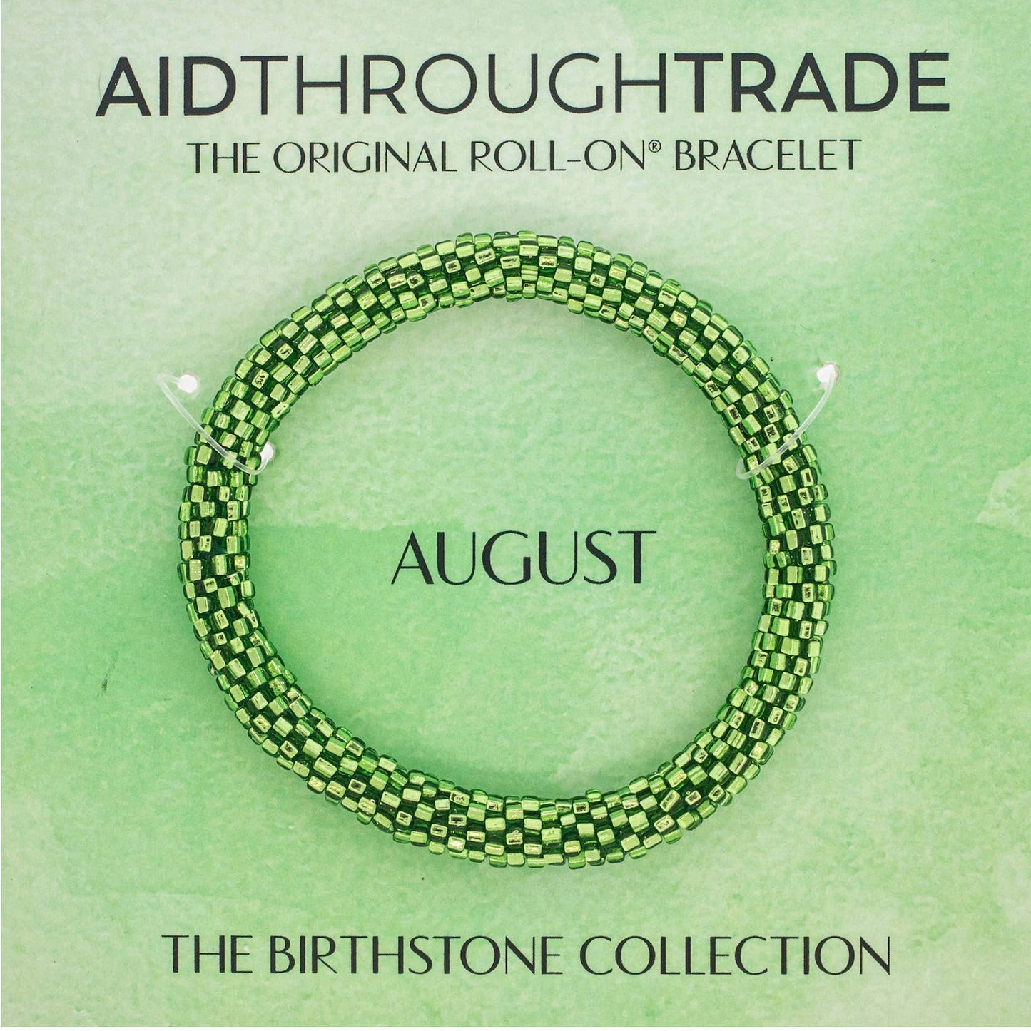 Roll-On® Bracelet - August Birthstone