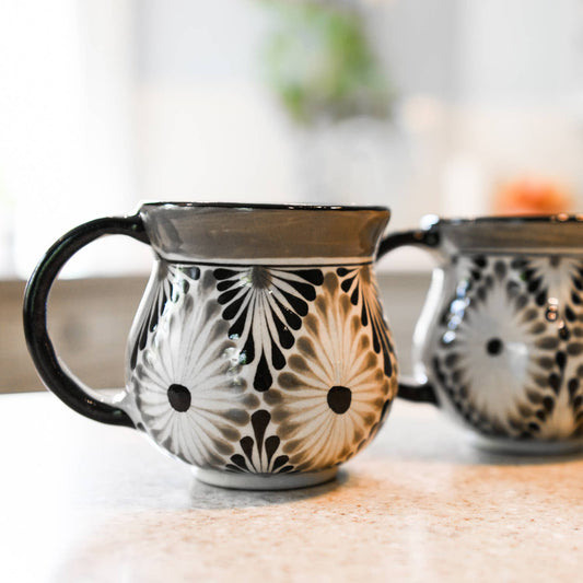 Mug - Gray/Black Diamond