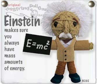 String Doll Keychain - Einstein