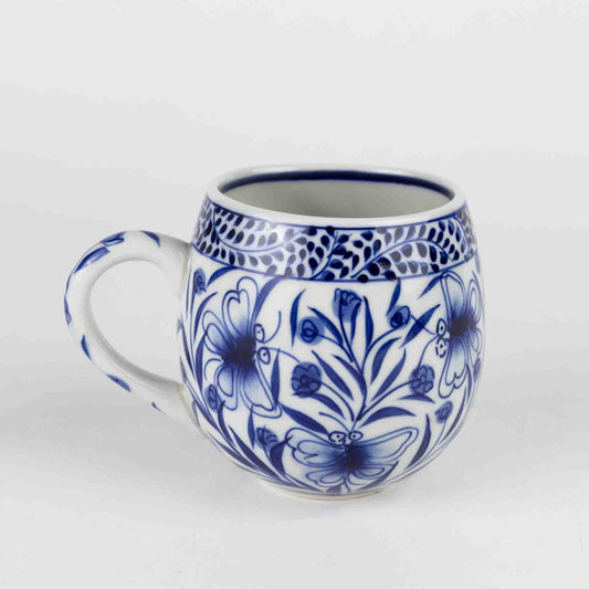 Blue Floral Mug