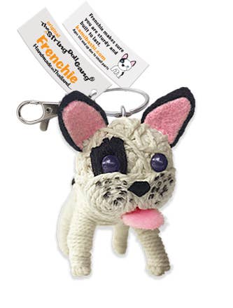 String Doll Keychain - Frenchie the French Bulldog