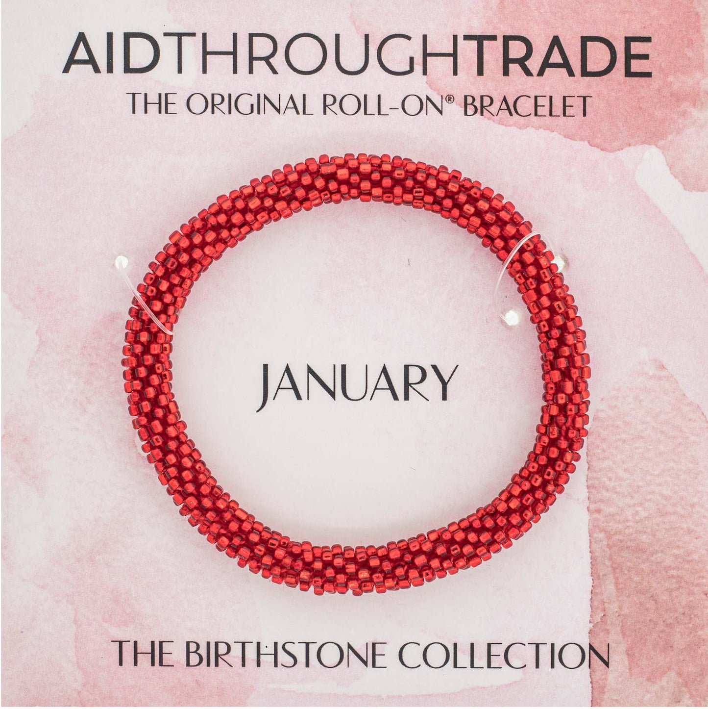 Roll-On® Bracelet - January Birthstone