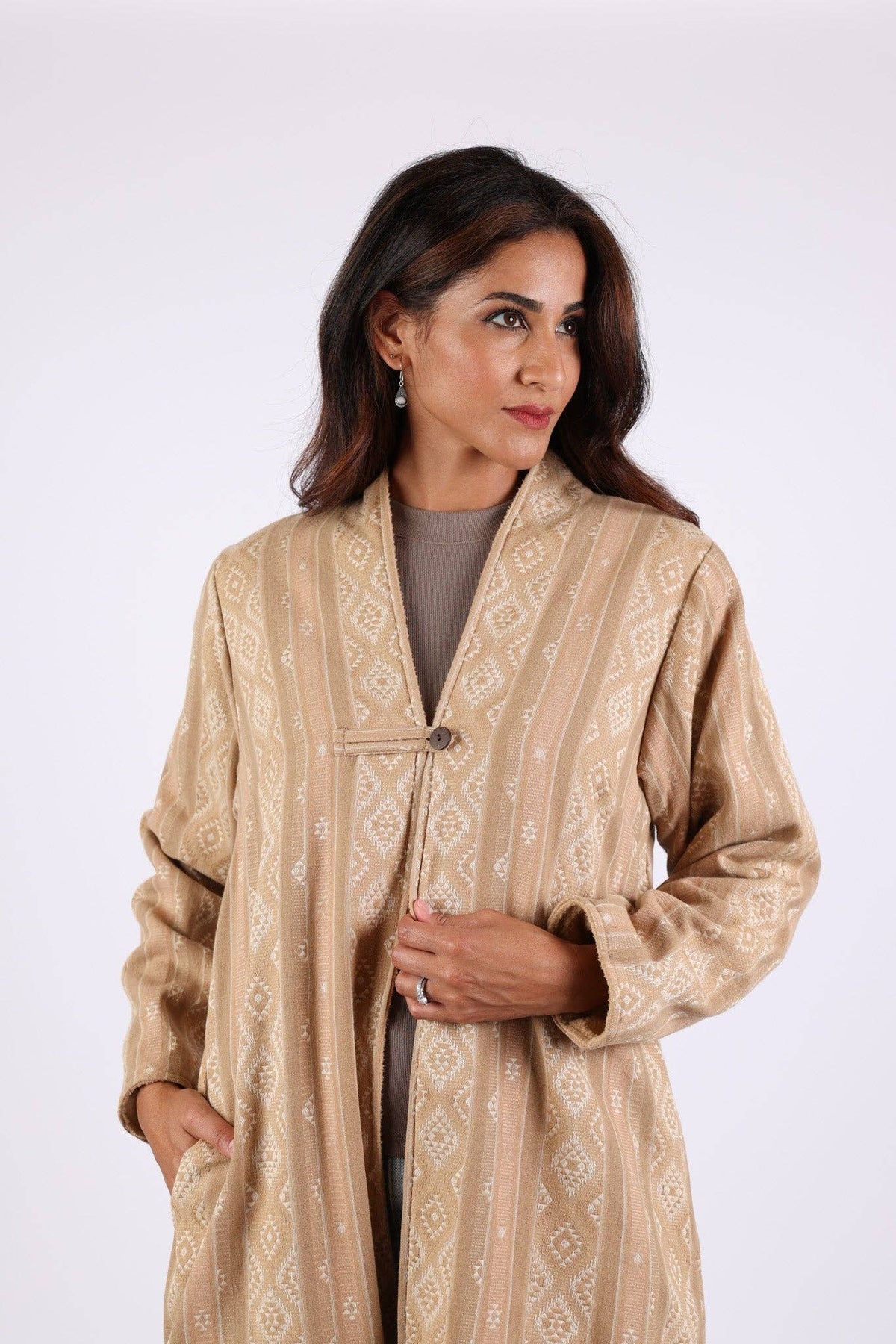 Beige Fleece Jacket