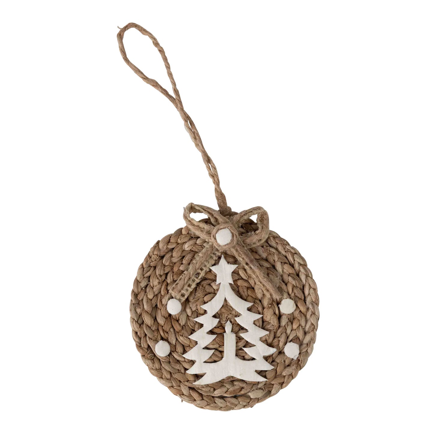 Woven Snowy Tree Ornament