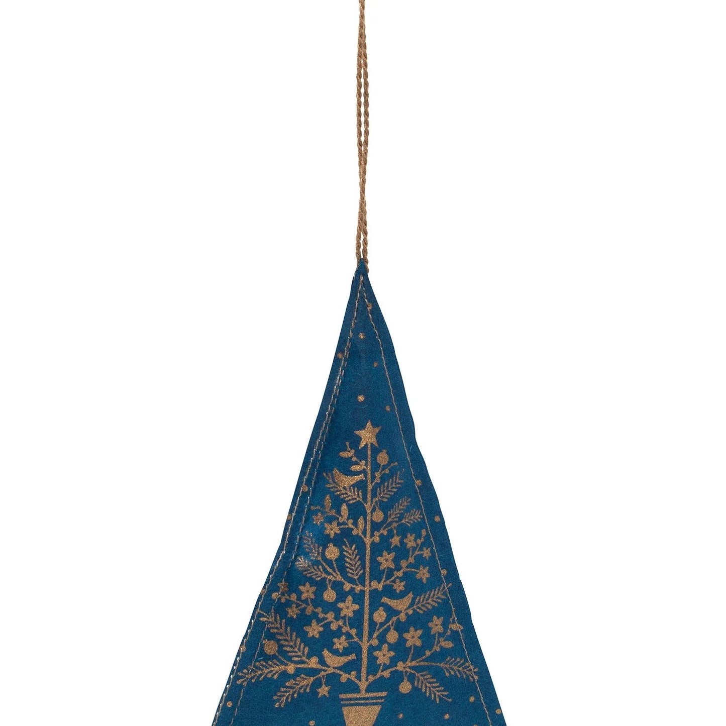 Blue & Gold Tree Ornament