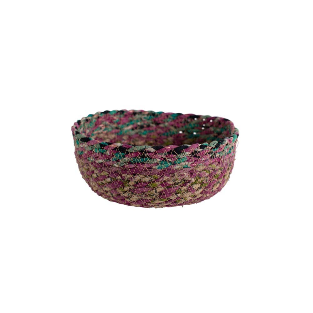 Small Swirling Sari Basket