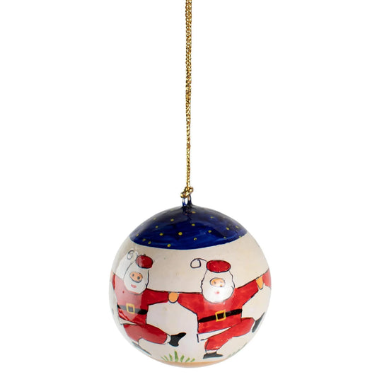 Santa Ball Ornament