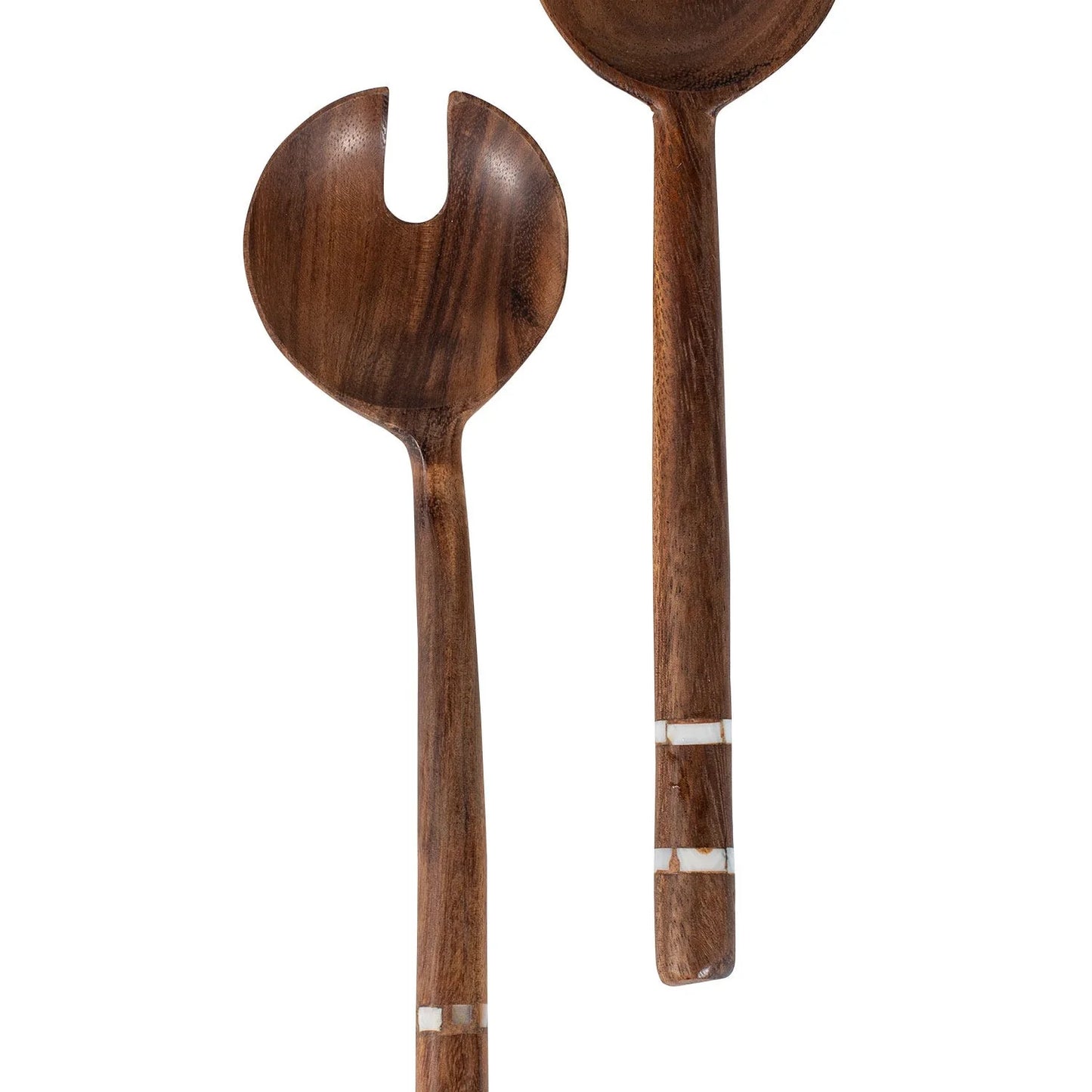 Salad Servers w/ Shell Inlay