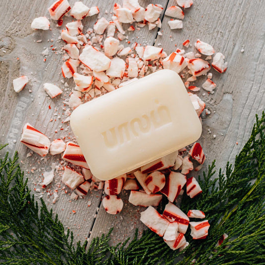 Handcrafted Peppermint Candy Cane Soap