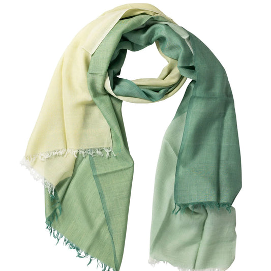 Cream/Green Scarf