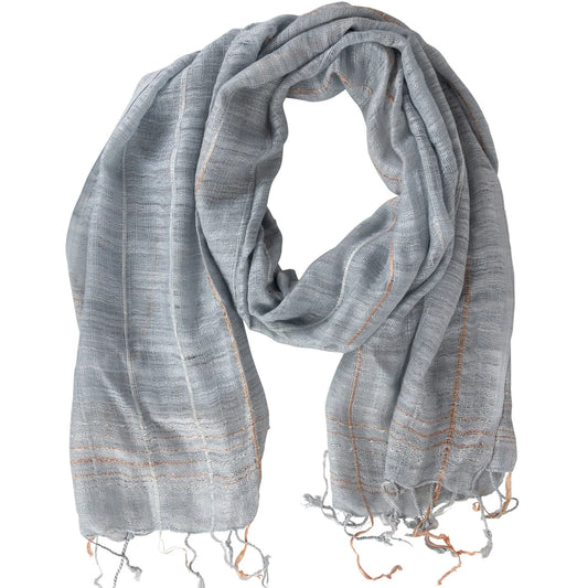 Silvery Blue/Peach Scarf