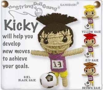 String Doll Keychain - Kicky Girl