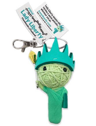 String Doll Keychain - Lady Liberty
