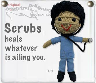 String Doll Keychain - Scrubs (Boy)
