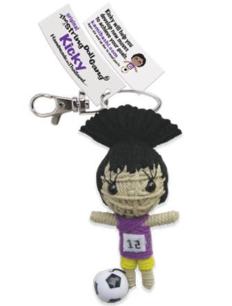 String Doll Keychain - Kicky Girl
