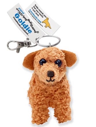 Goldie the Golden Retriever String Doll Keychain