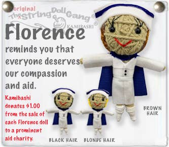 String Doll Keychain - Florence the Nurse