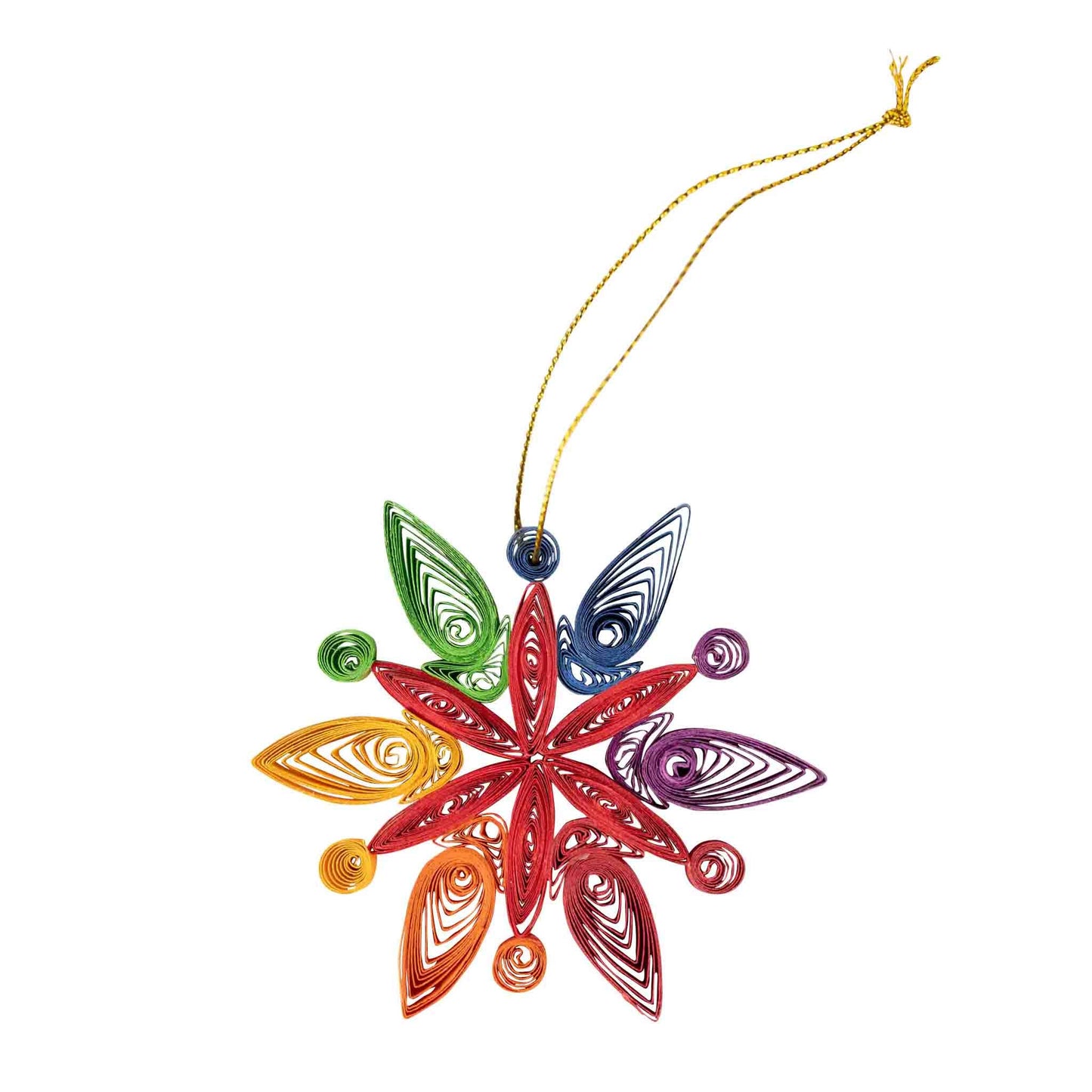 Rainbow Snowflake Ornament