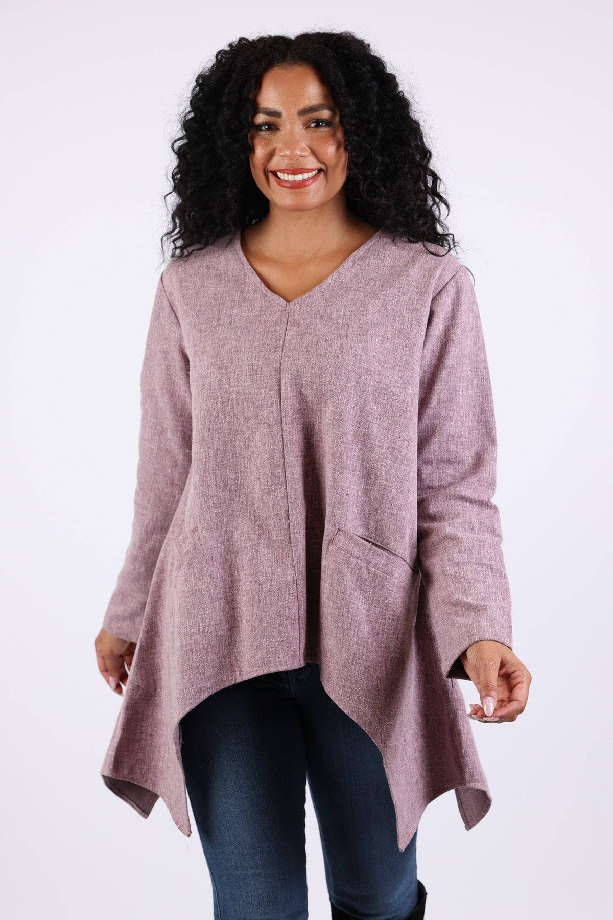 Lavender Cotton Tunic Top