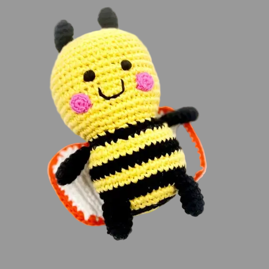 Plush Bumblebee Rattle