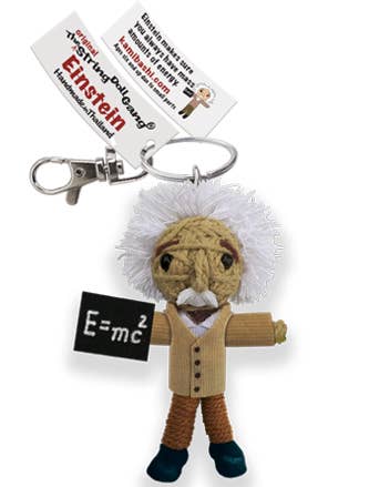 String Doll Keychain - Einstein